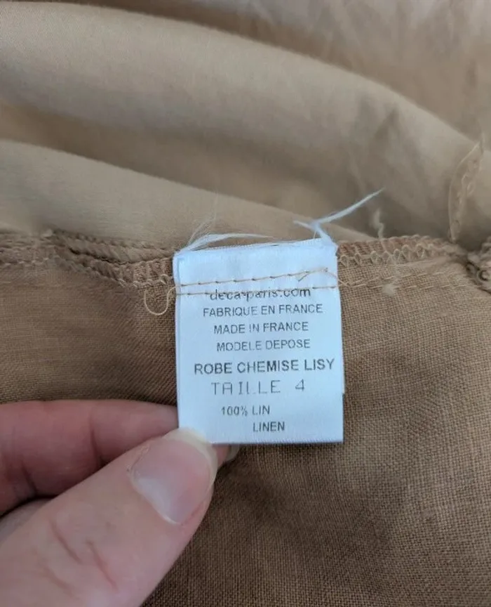 Robe d'été en lin et coton - DECA - taille 4 (44) - photo numéro 7