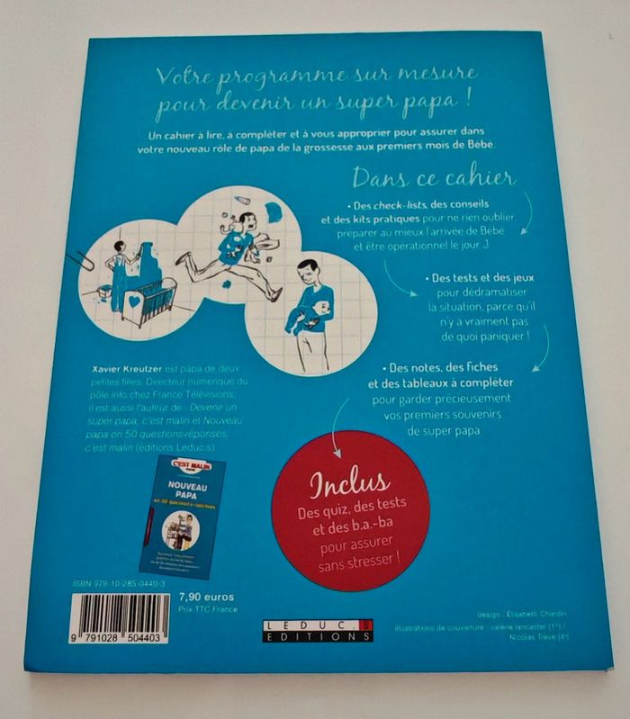 Super papa mode d’emploi, c’est malin | astuces et humour pour futurs et jeunes papas, état neuf - photo numéro 2