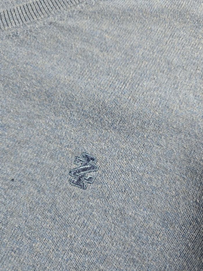Pull léger col V IZOD bleu taille XL - photo numéro 3