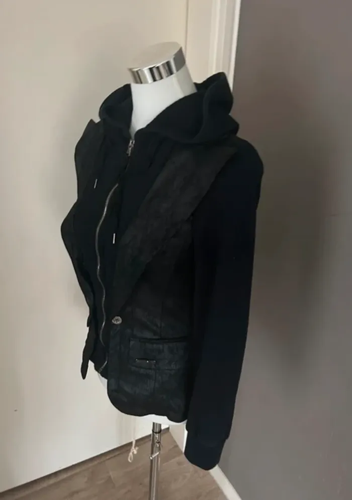 mariagrazia panizzi veste zippé noire, femme, taille 38 - photo numéro 4