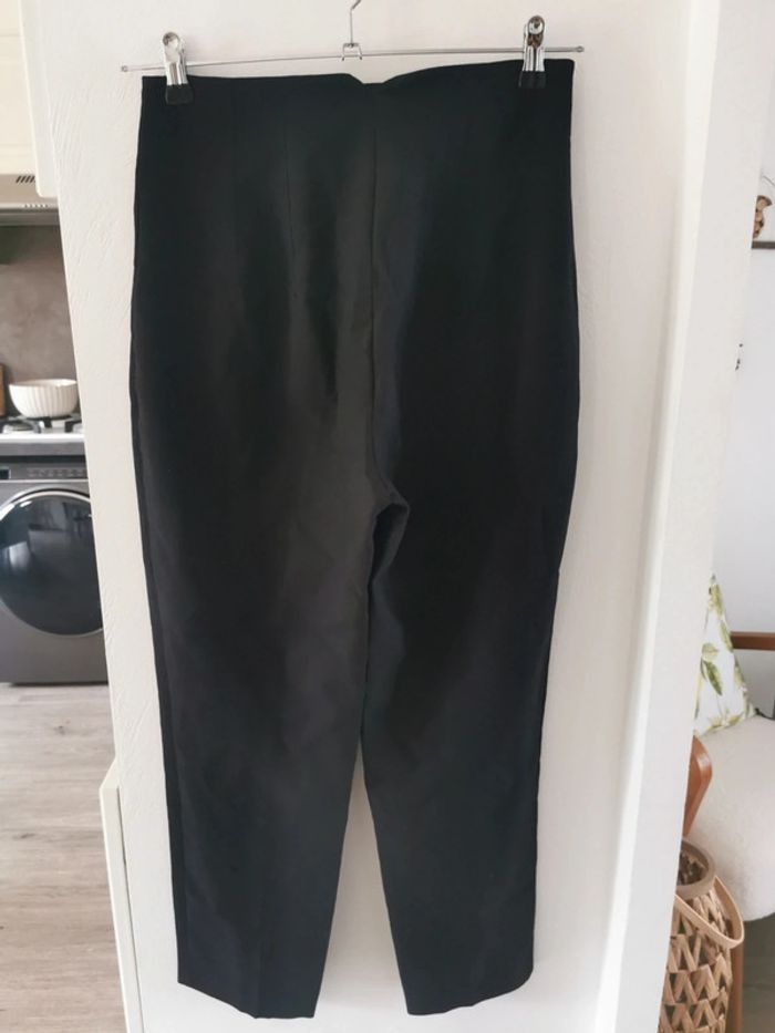 Pantalon à pince/de tailleur noir - Zara - photo numéro 5