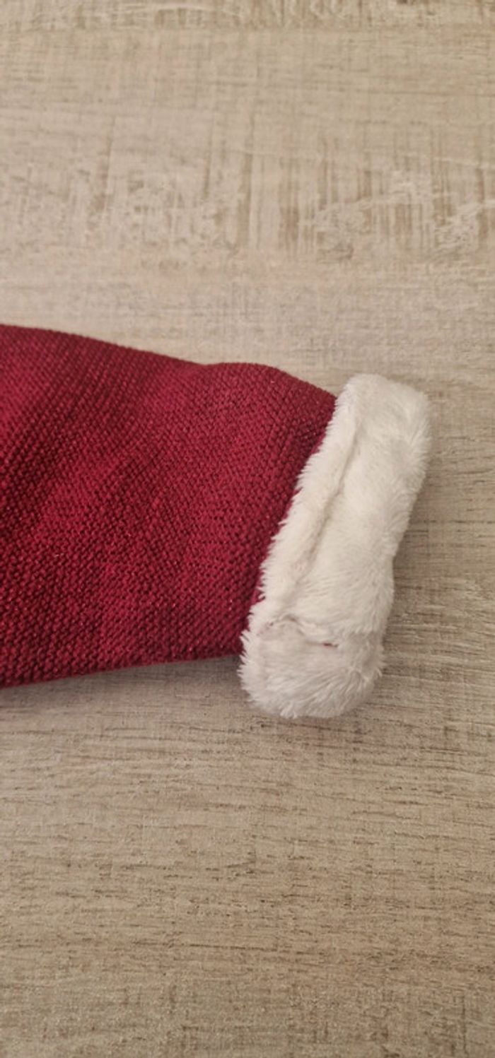 Gros gilet épais bordeaux pailleté 86 cm - photo numéro 4