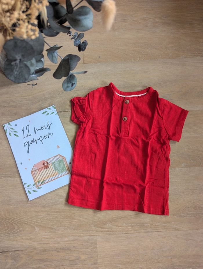 T-shirt rouge Kiabi 12 mois