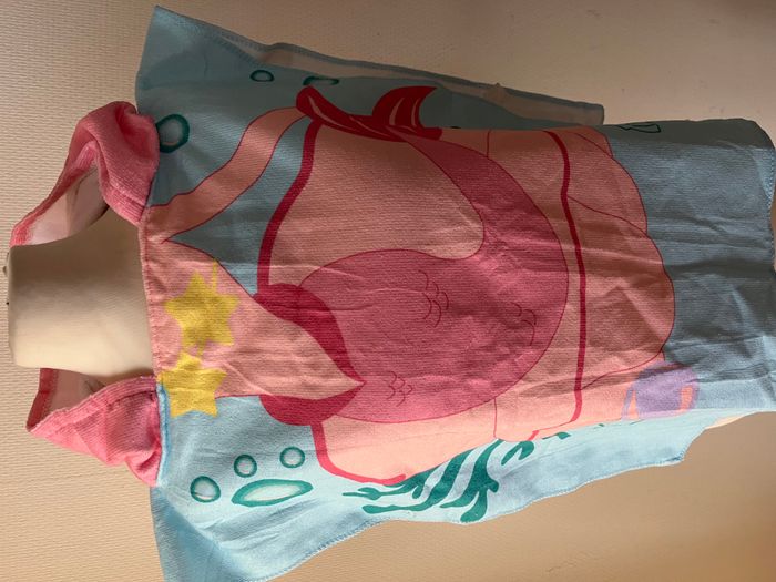 Cape de bain, serviette à capuche sirène - photo numéro 3
