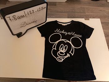 T-shirt Disney noir et blanc 