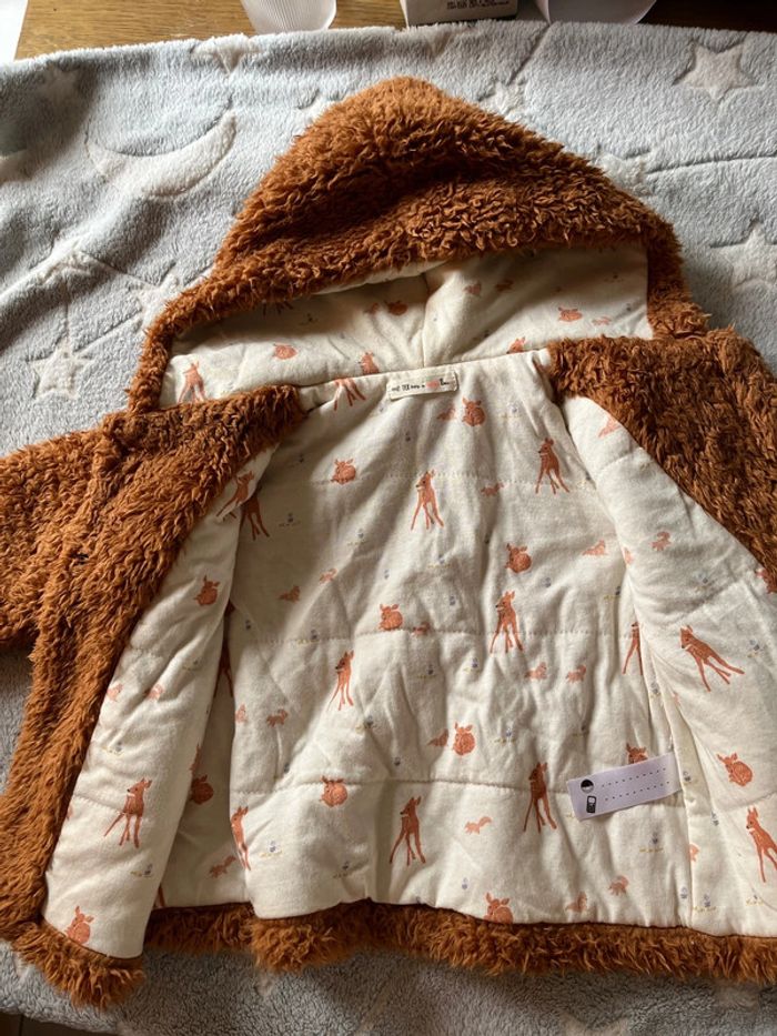 Veste mouton douce marron - photo numéro 2