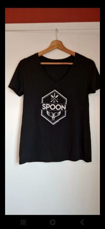 T-shirt noir Spoon Demain Nous Appartient
