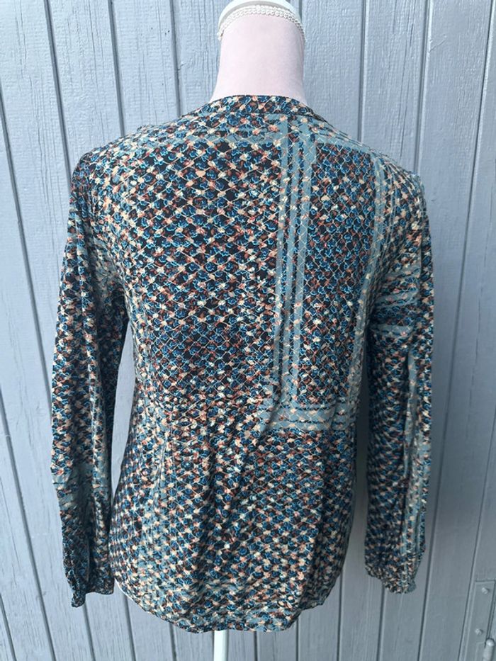 Blouse manches longues été légère colorée fleurie - photo numéro 5