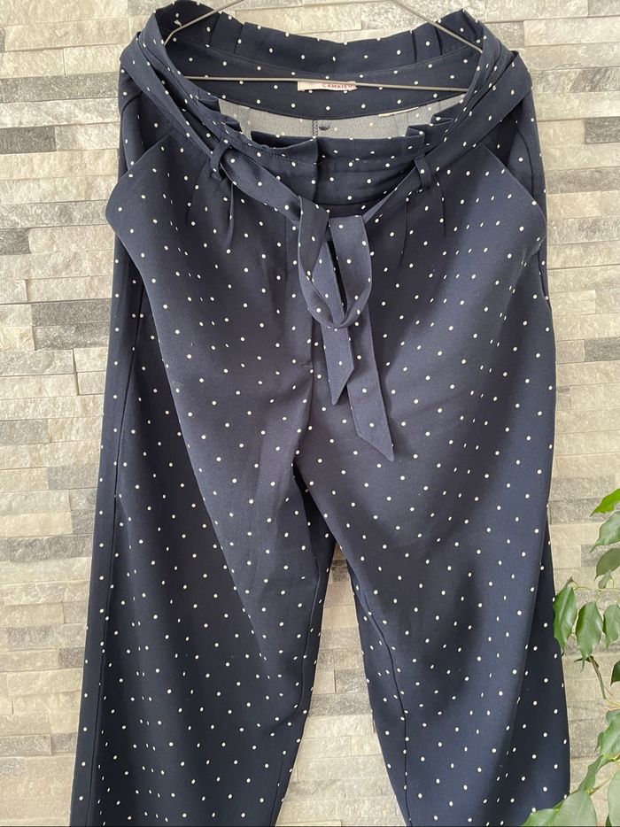 Pantalon chino Camaïeu taille 44 jambes larges