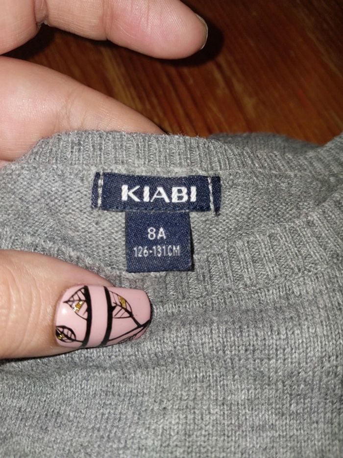 Robe pull grise Fun taille 8 ans - photo numéro 3