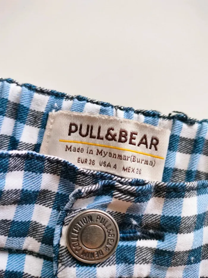 Pantalon à carreaux Pull & Bear 36 - photo numéro 2