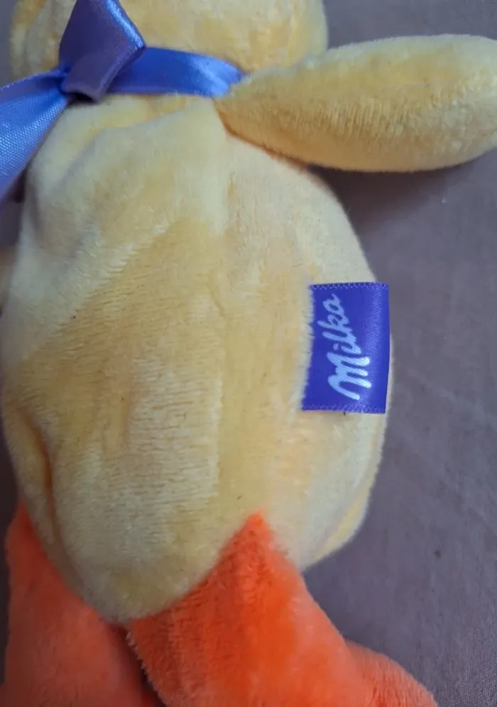 🎀 peluche poussin milka 🎀 - photo numéro 2