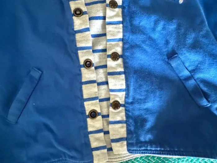 Veste avec capuche bleu Catimini 3 mois - photo numéro 5