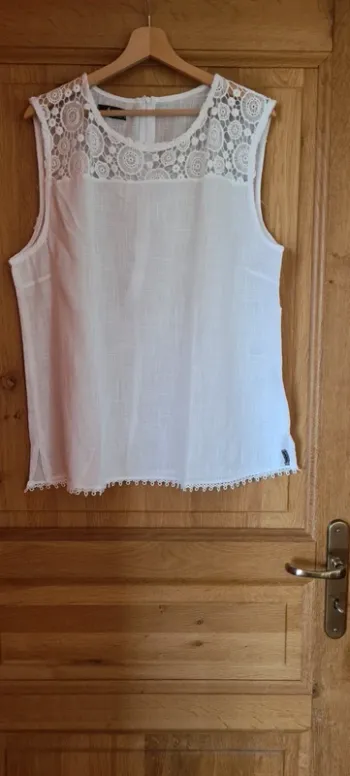 Débardeur blanc Blanc du nil