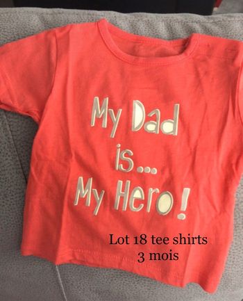 Lot 18 tee shirt 3 mois