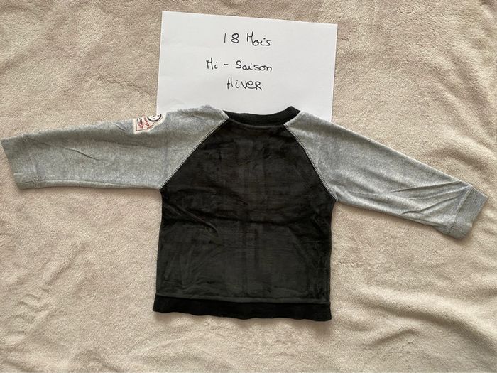 Lot de 4 gilets / pulls zippés chauds - 18 mois - Du pareil au même & autre - TBE - photo numéro 7