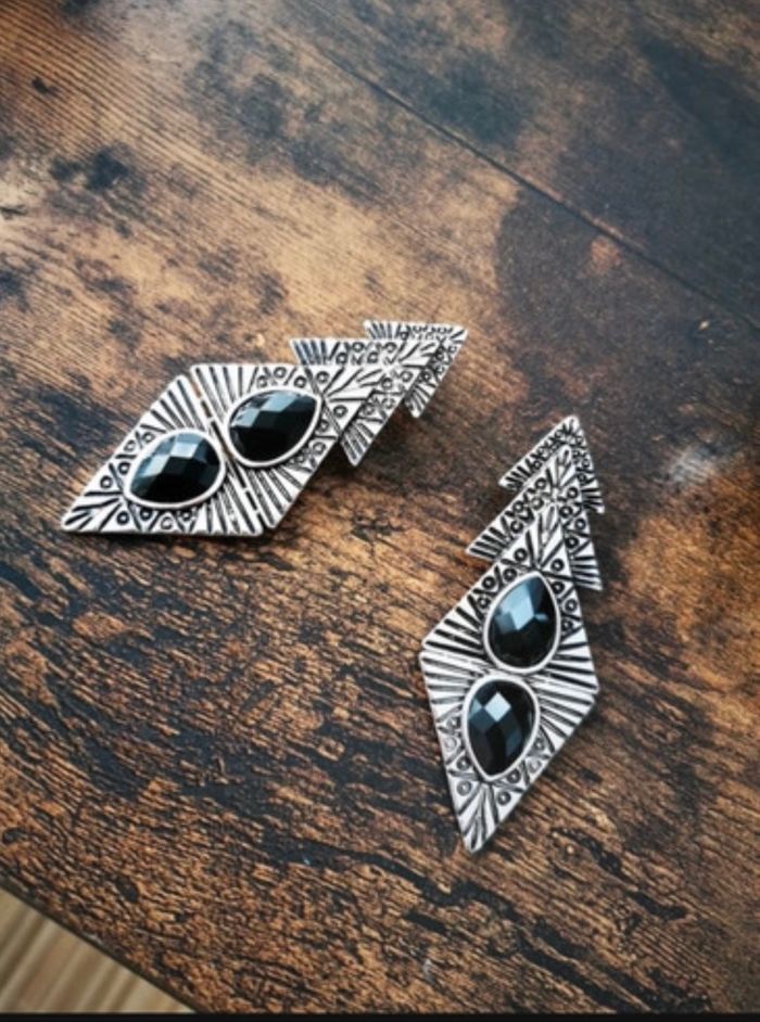 Boucles d’oreilles argenté - photo numéro 2