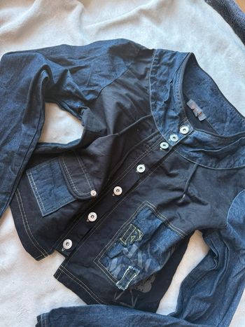 Veste / Blouse courte effet jean