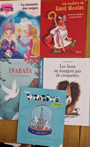 lot de 5 livres pour enfants