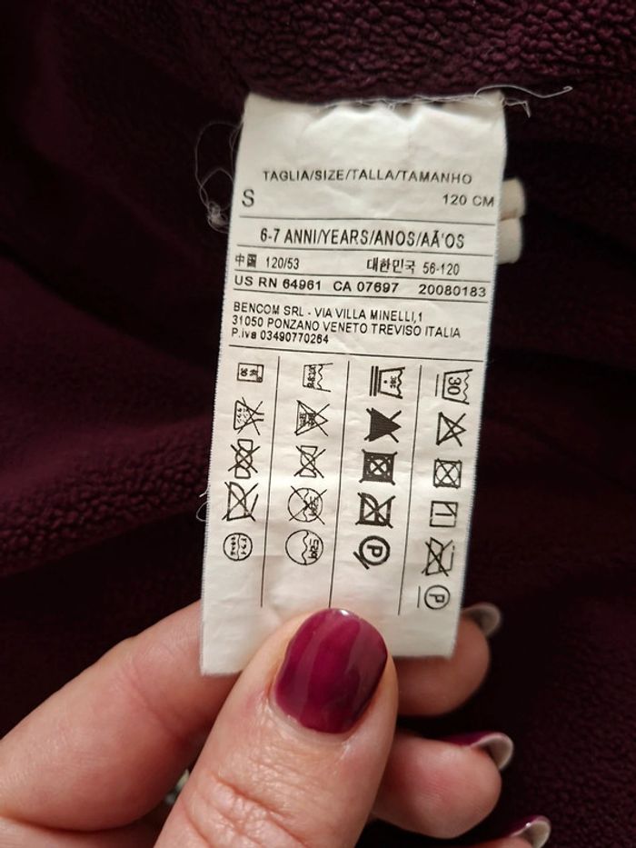 Jolie manteau hiver Sisley 👧 6/7ans - photo numéro 6