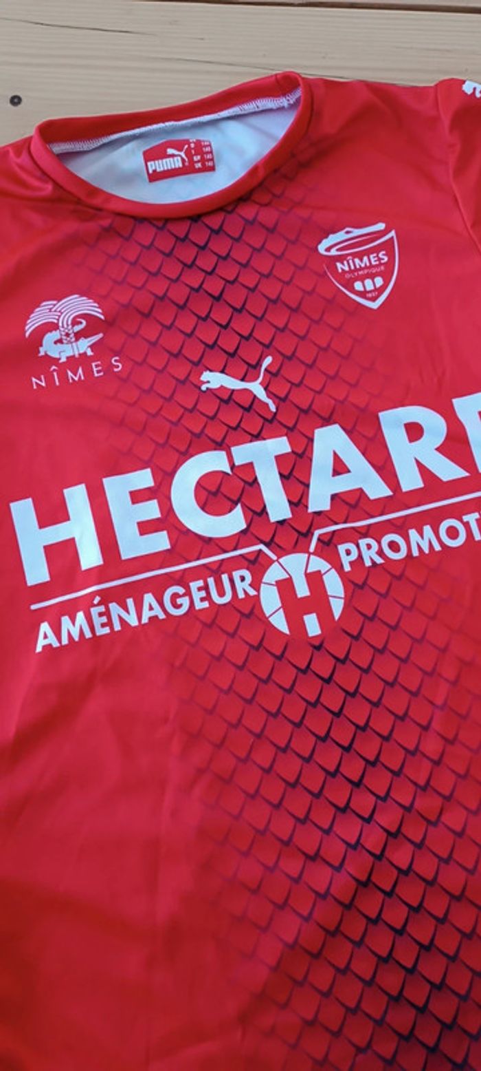 Tee-shirt football Nîmes olympique 10 ans - photo numéro 2