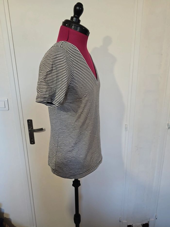 T-shirt rayé marinière Stradivarius xs - photo numéro 2
