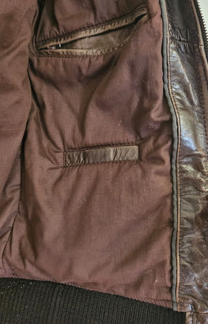 Blouson cuir marron Jules - photo numéro 3