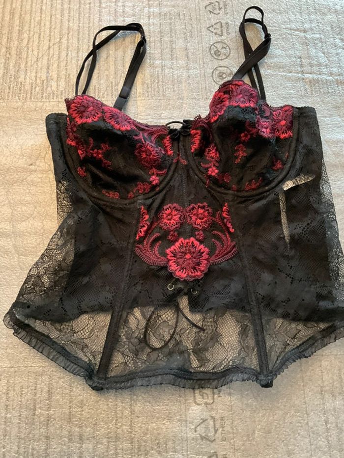 Bustier Darjeeling noir