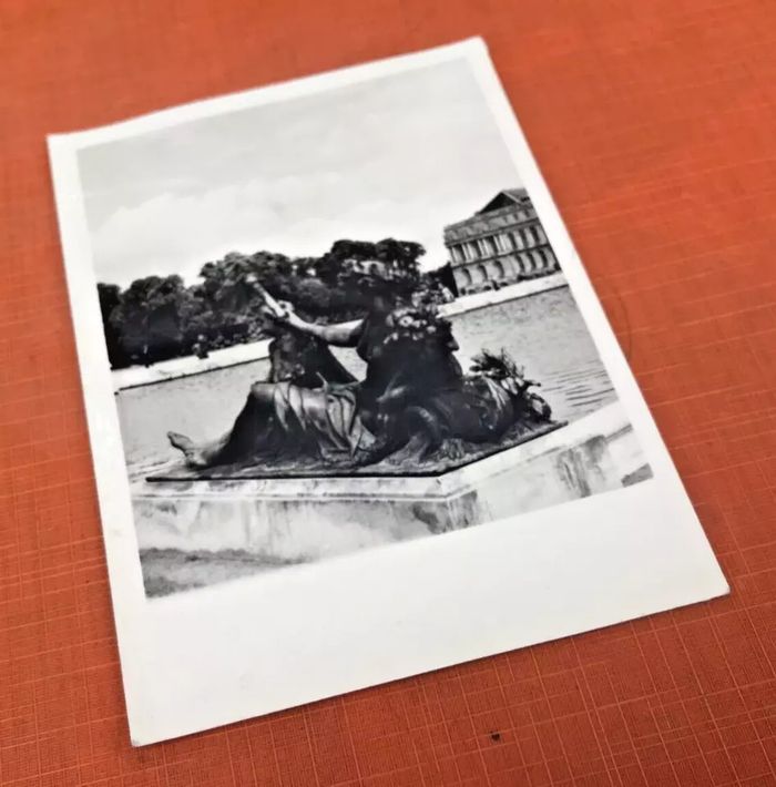 Ancienne photo argentique (Agfa Brovira) Château de Versailles Statue de la Marne - photo numéro 2