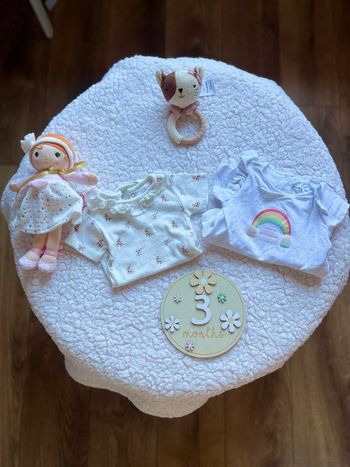 Bodies fille manches courte 3 mois 