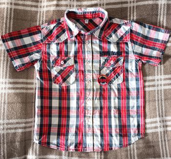 👔 Chemise Enfant Manches Courtes à Carreaux - 5 Ans