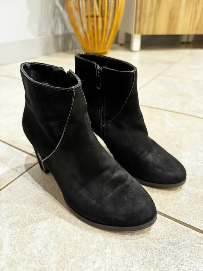 Bottines noires daim 37 - photo numéro 4