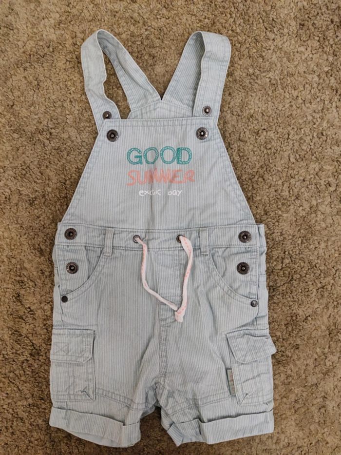 Salopette short 12 mois