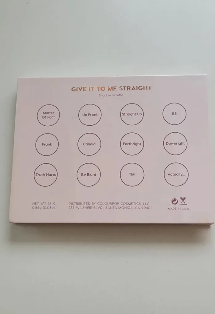 Palette give it to me straight - photo numéro 2