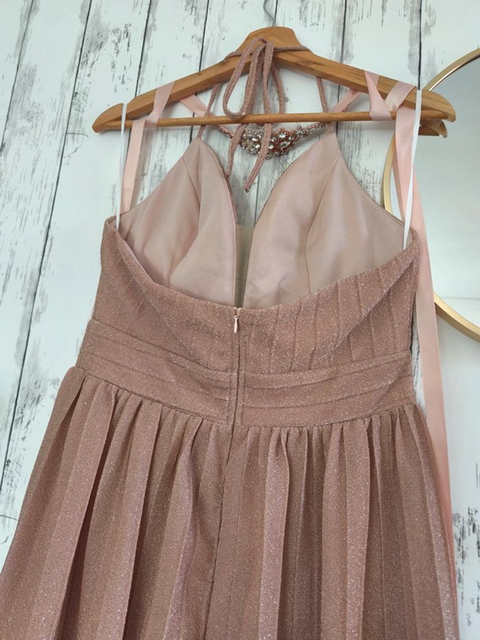 Robe + ceinture robe poudré brillante Shein Femme L - photo numéro 7
