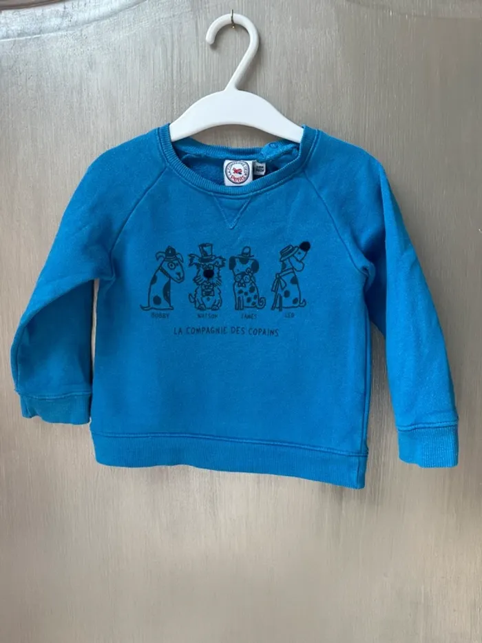 Sweat La compagnie des petits bleu 24 mois - photo numéro 2