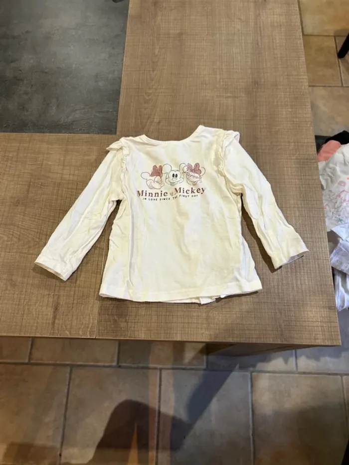 T-shirt manches longues Minnie bébé fille, Disney baby, 9 mois