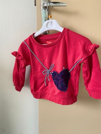 Pull 3 ans tissaia rouge