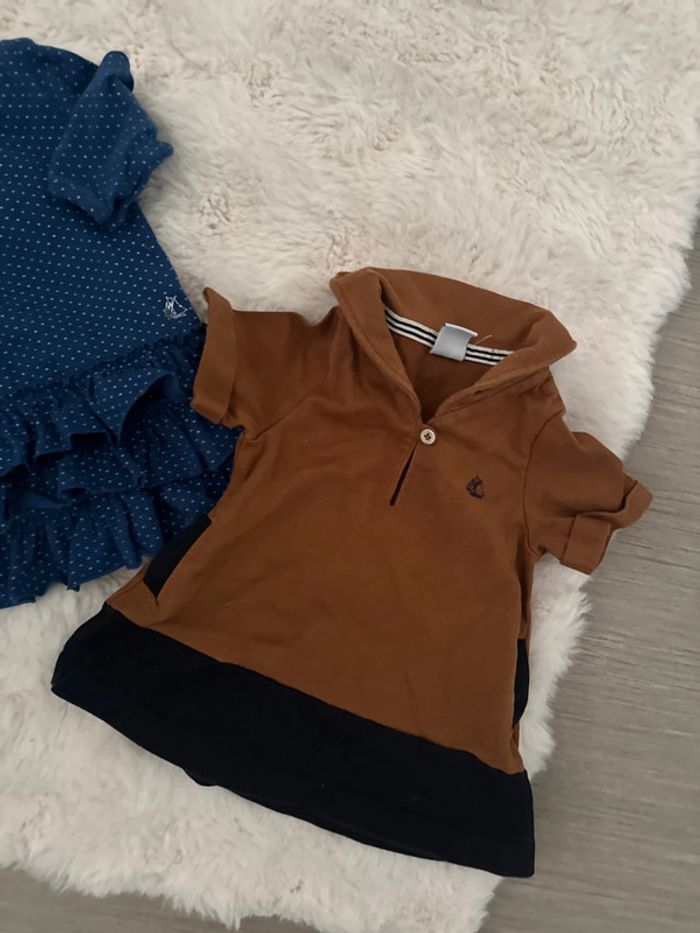 Lot deux robes petit bateau 3 mois très bon état - photo numéro 2