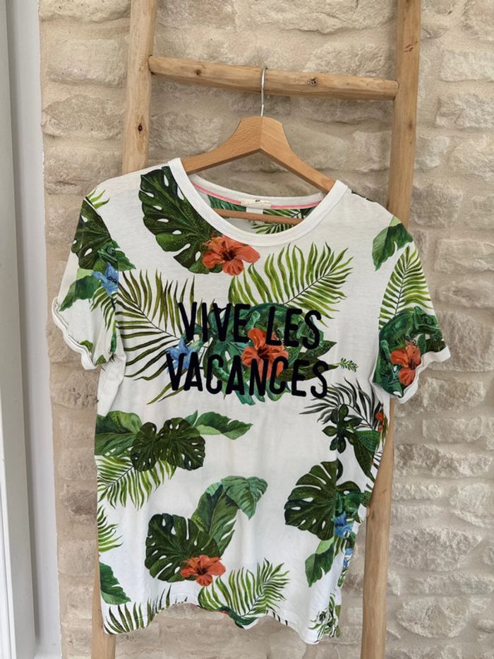 Tee shirt H&M « vive les vacances » taille 14/15 ans - 4 €