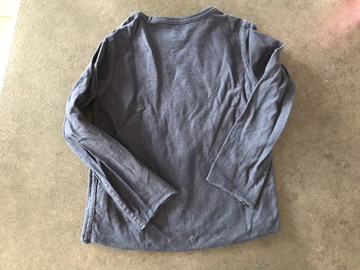 T shirt 3-4 ans Okaidi manches longues Cactus réversible - photo numéro 3