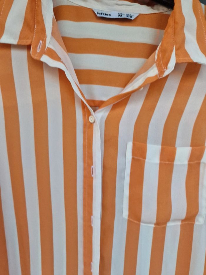 Chemise blanche a rayures oranges lefties - photo numéro 4