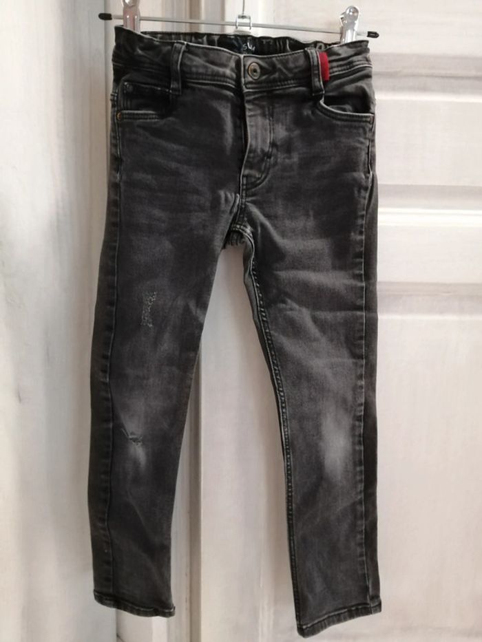 Jean slim garçon tape à l' oeil