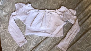 Top blanc court manches longues Tally Weijl taille M