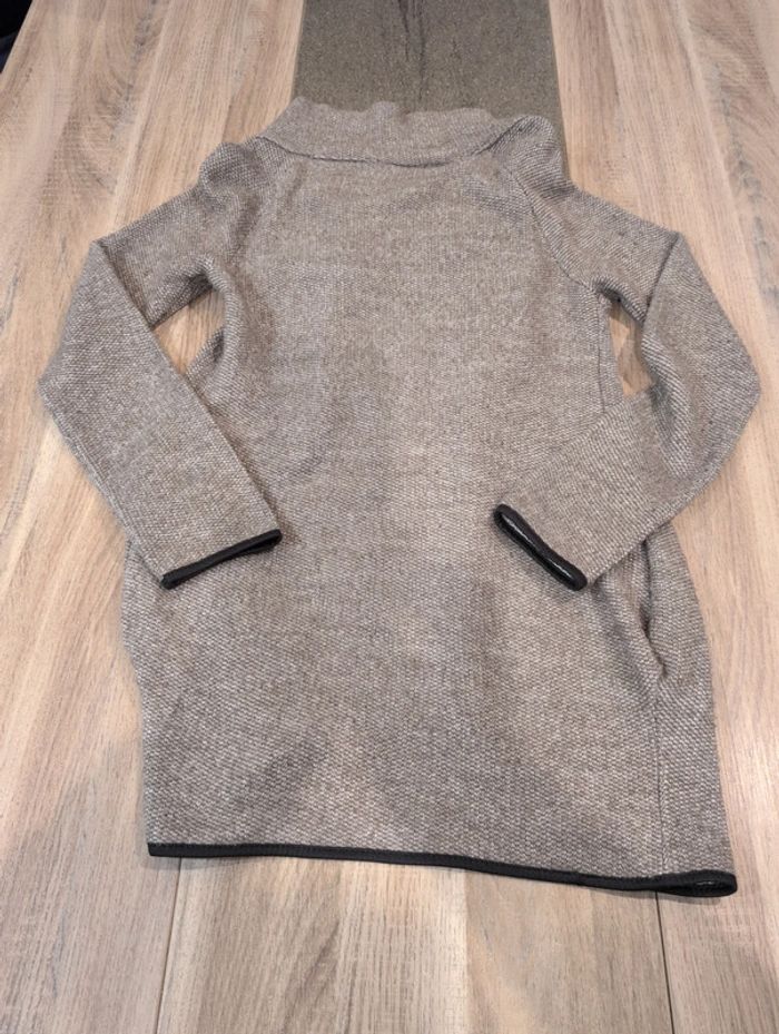 Gilet long gilet ouvert gilet taille m - photo numéro 3