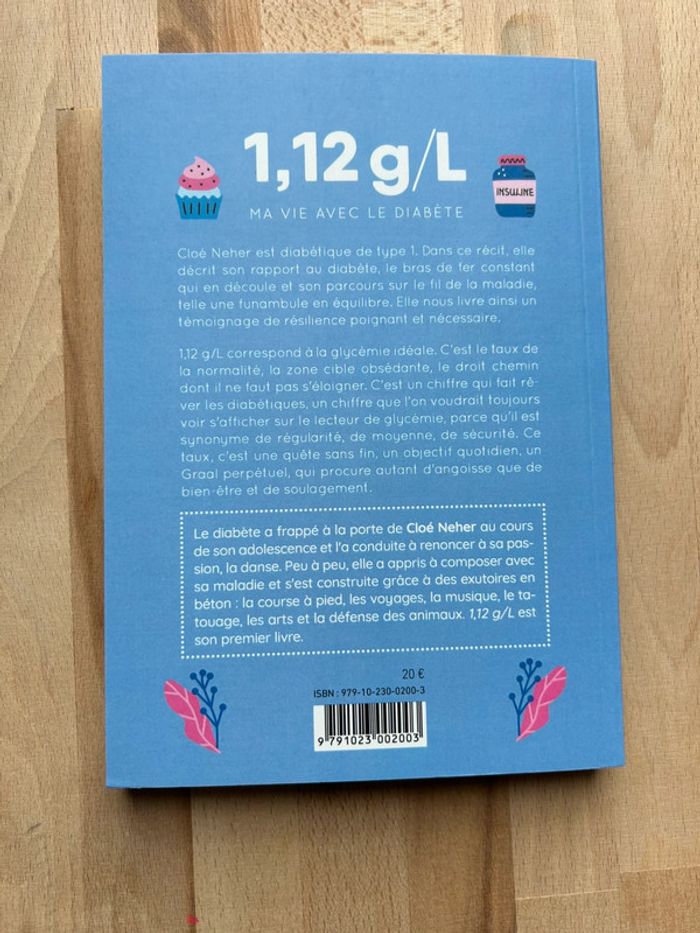 Livre neuf : 1,12 g /L Ma vie avec le diabète - photo numéro 2