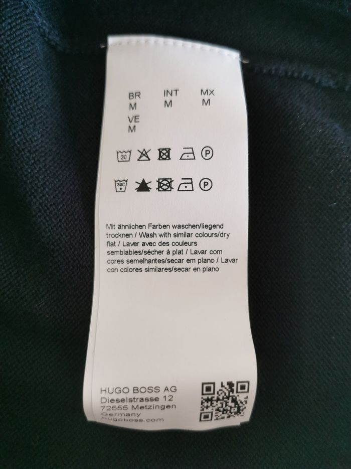 Pull noir col montant zippé Hugo Boss Taille M - photo numéro 8