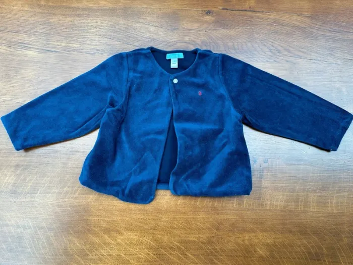 Gilet Obaibi polaire 23 mois 2 ans bleu marine - photo numéro 3