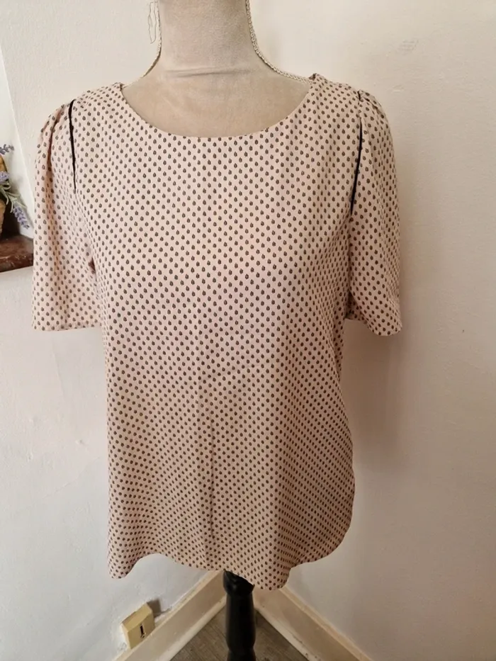 Blouse tee shirt beige h&m taille 36