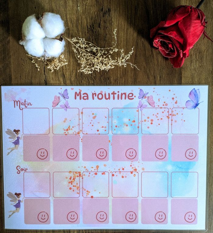 Routine enfant très jolie motifs fée - photo numéro 2